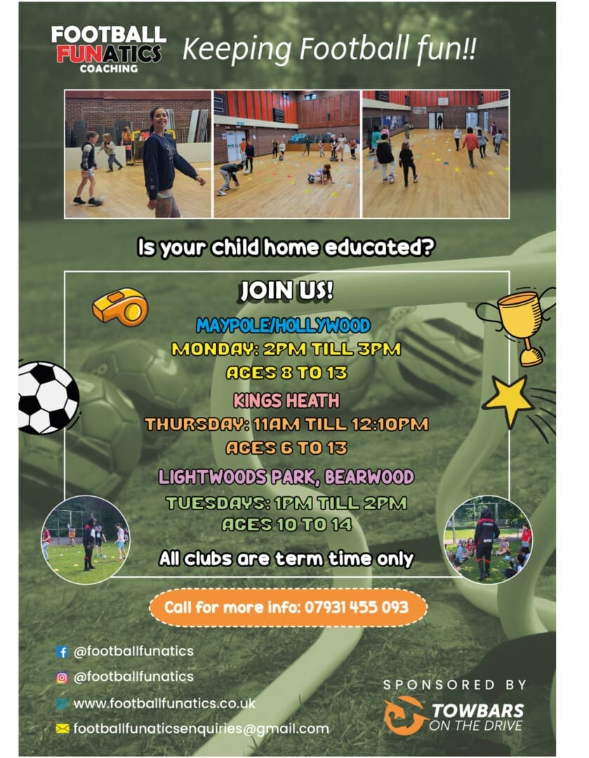 Football Funatics Home Educated Fun Football Sessions – Various Locations