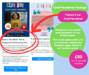 Email Newsletter Package Club Hub