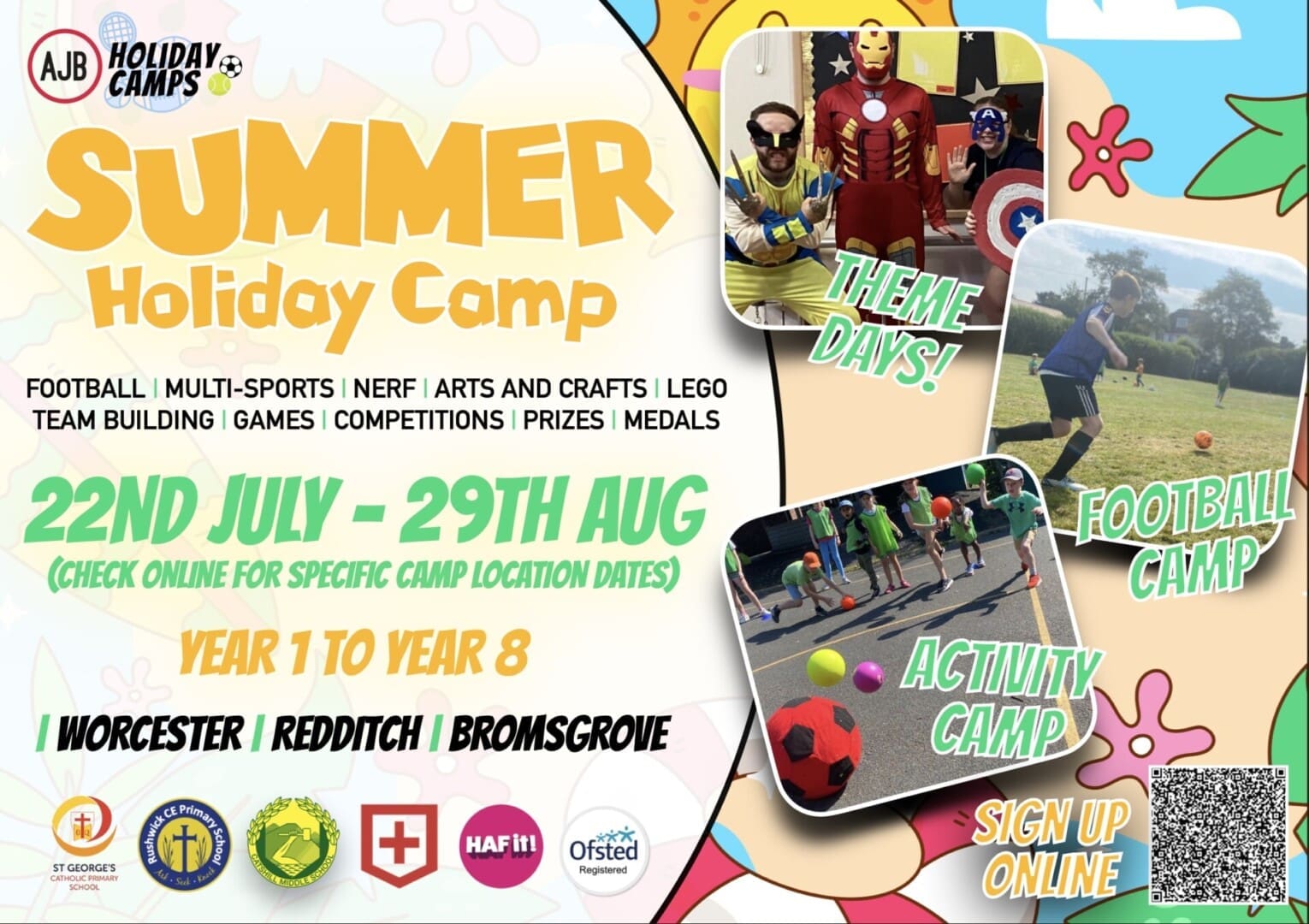 Children’s Summer Holiday Camps in Worcester