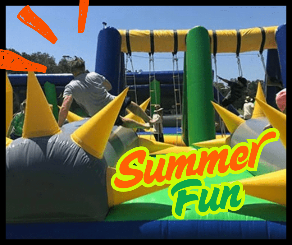 Summer FUN!  Day trips.  Tweens only.  Giant inflatables + Splash Fountains!  Waterloo
