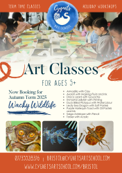 Photo of Cygnets Art School Bristol City Centre | Autumn Term Classes | All Abilities (Ages 5-12) | ‘Wacky Wildlife’