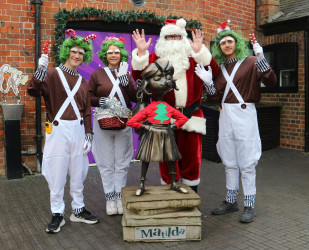 Photo of Santa at the Roald Dahl Museum, Great Missenden