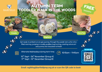 Photo of Toddler Walk in the Woods – Autumn Term Bookings Starts 10th September
