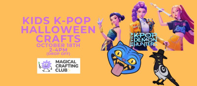 Photo of Kids K-POP DEMON HUNTERS Halloween Craft Event