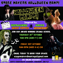 Photo of EYFS HALLOWEEN CAMP ON FRIDAY 31ST OCTOBER!  (4-6 YEARS)