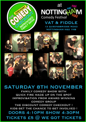 Photo of Discount Comedy Checkout - Improvised Family Comedy Show - Nottingham Kids Comedy Festival