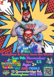 Photo of Jeddy Bear and Gary: Save the World - Kids Show at Nottingham Kids Comedy Festival