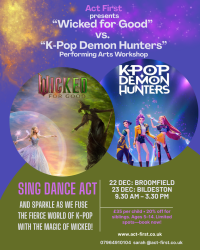 Photo of Broomfield Wicked vs K-Pop Demon Hunters Performing Arts Workshop