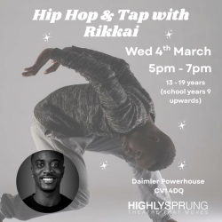 Photo of Sprung Youth Masterclass – Hip Hop and Tap with Rikkai