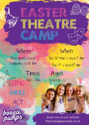 Photo of Boogie Pumps Camberley, Easter Holiday Theatre Camps (Ages 4 – 11)