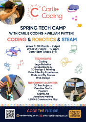 Photo of CARLIE CODING EASTER CAMP 2026 @ WILLIAM PATTEN PRIMARY