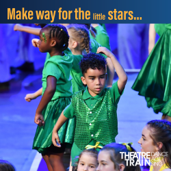 Photo of Theatretrain Minis classes for children aged 4-6 years. 9.00 until 10.30 Saturdays during term time.