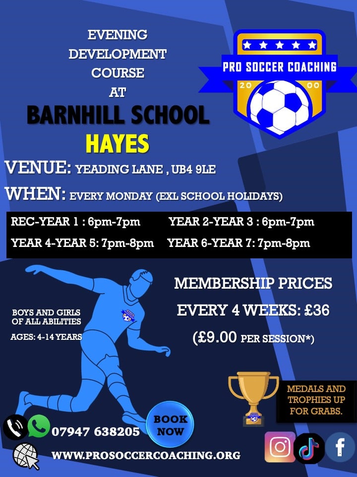 Pro Soccer Coaching Club @Hayes