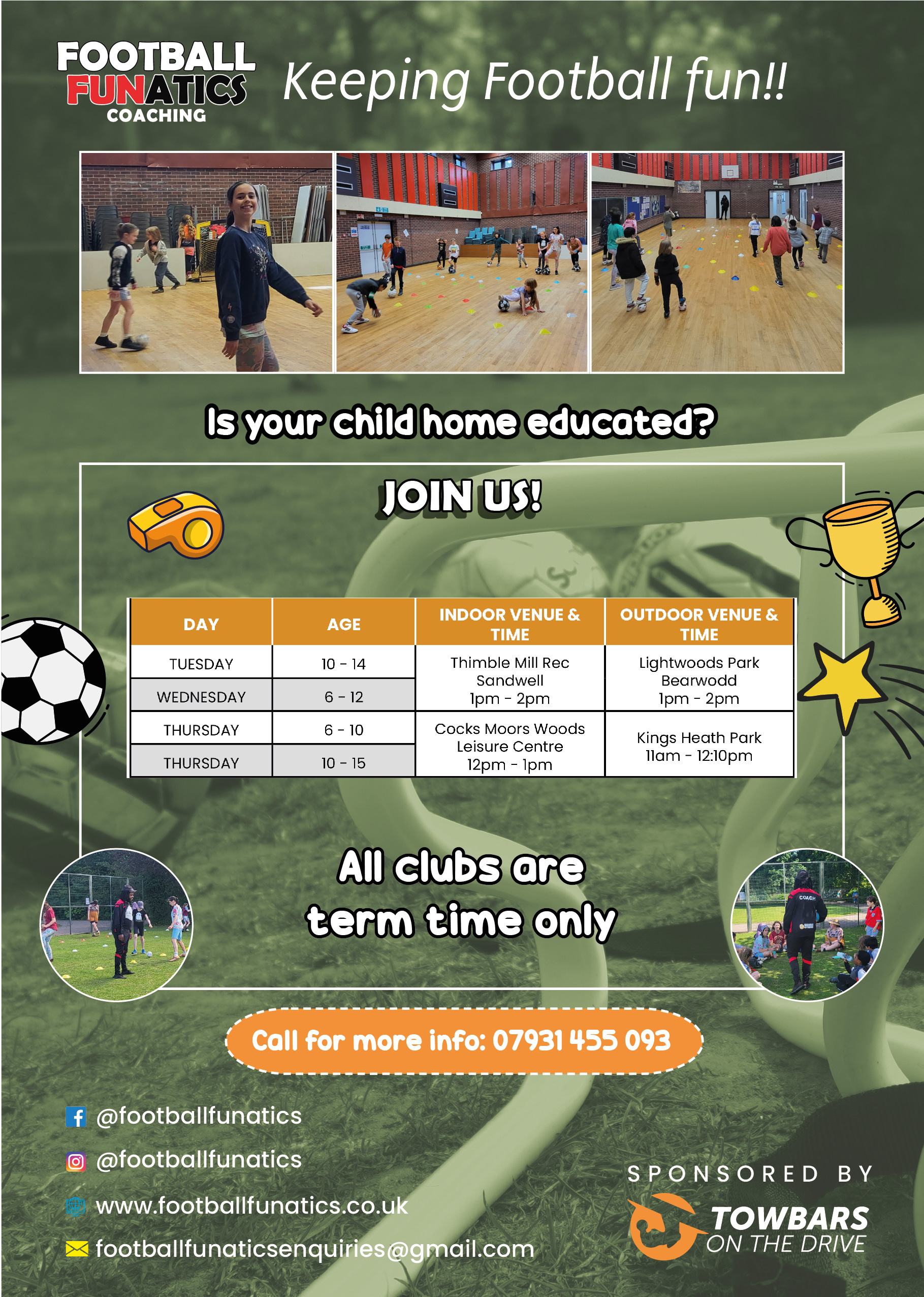 Football Funatics Home Educated Fun Football Sessions – Various Locations