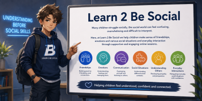 Photo of Learn 2 Be Social – Social Understanding & Social Skills Sessions.