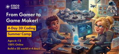 Photo of 3D Game Design Summer Camps for Kids!