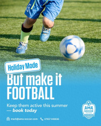 Photo of Summer Holiday Football Camp
