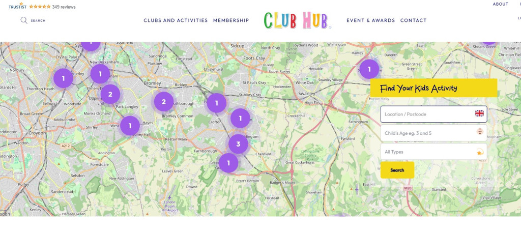 Club Hub Reintroduces Interactive Map Search to Help More Families Find Local Children's Activities