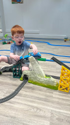 Photo of Train and Track Play Galleria summer pop up