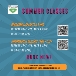 Photo of SUMMER 1.5 HR INTERMEDIATE GYMNASTICS CLASS 5-16YRS