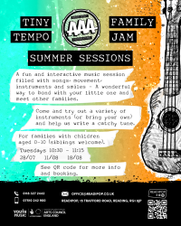 Photo of Tiny Tempo x Family Jam Summer Sessions