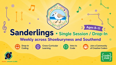 Photo of Code Club- Sanderlings Music STEAM Tech Coding Club 8 to 11 year olds- Morning