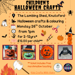 Photo of Halloween crafts at The Lambing Shed