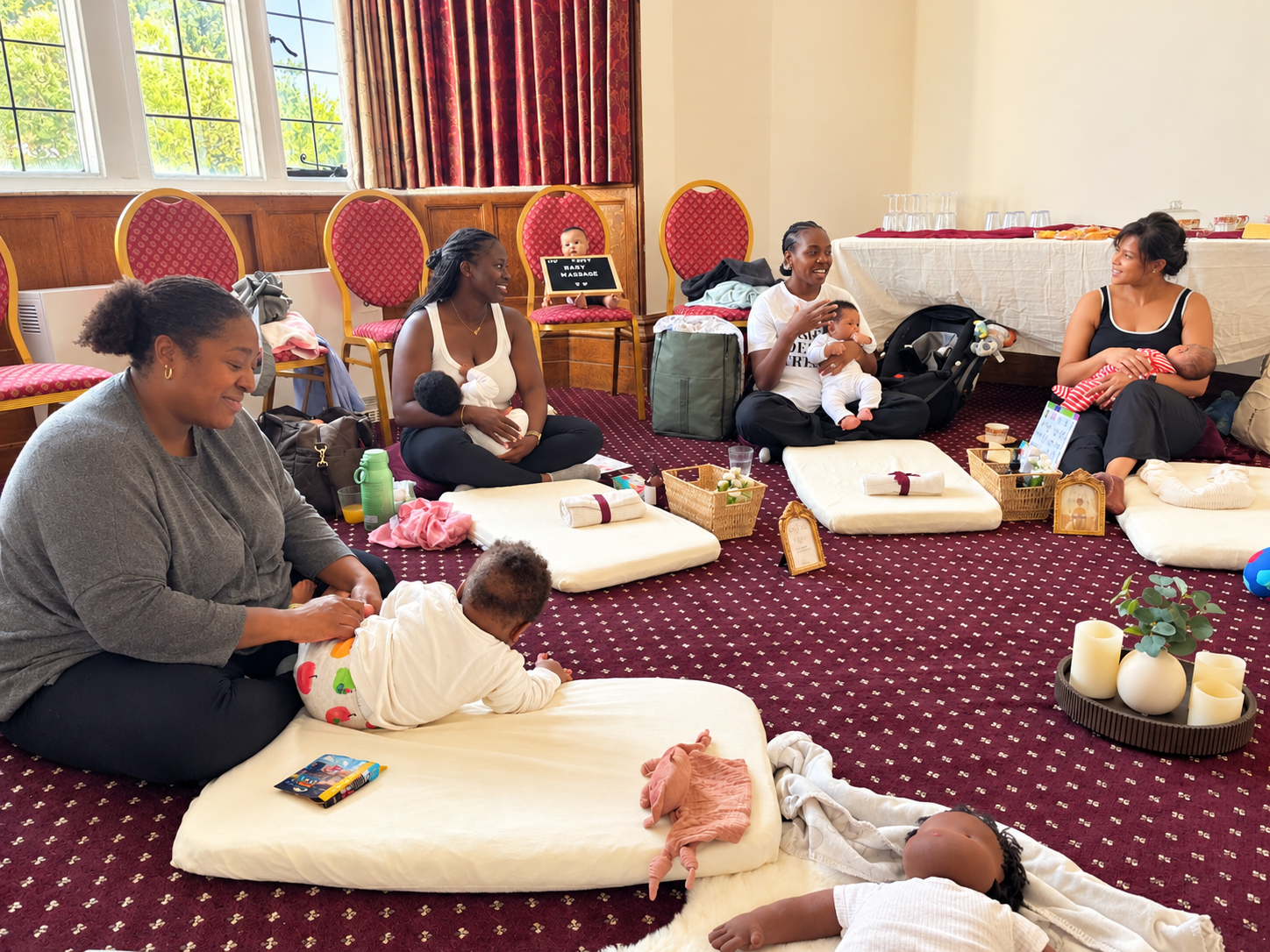 Baby massage at Charlton house