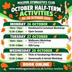 Photo of October half-term gymnastics holiday activities